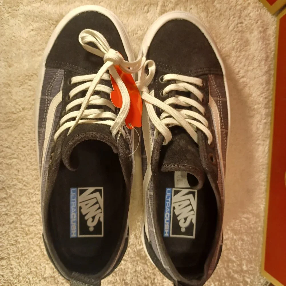 VANS Men's 6.5/Women's 8 Sentry Old Skool Plaid Black Platform VN0A5KR3BLK